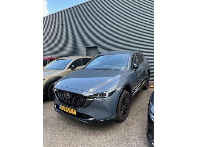 Mazda CX-5 2.0 e-SkyActiv-G M Hybrid 165 Homura & Comfort Pack, Demovoordeel ¤ 7.390-, Navi, Adap.Cruise, Clima, Leder, Apple Carplay, 360 Camera, PDC, HUD, Stoelverwarming/ventilatie, 19" LMV, Elek.Achterklep