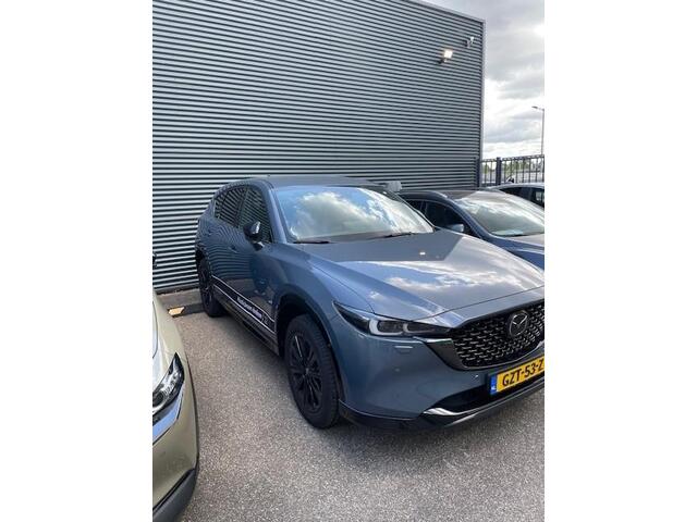Mazda CX-5 2.0 e-SkyActiv-G M Hybrid 165 Homura & Comfort Pack, Demovoordeel ¤ 7.390-, Navi, Adap.Cruise, Clima, Leder, Apple Carplay, 360 Camera, PDC, HUD, Stoelverwarming/ventilatie, 19" LMV, Elek.Achterklep