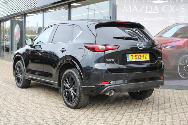 Mazda CX-5 2.0 e-SkyActiv-G M Hybrid 165 Homura , Half Leder, Navi, 360 Camera, Bose, HUD, Stoel/Stuurverwarming, Adap.Cruise, Clima, Apple Carplay, Android Auto, LMV 19 Inch, PDC, LKA
