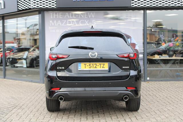 Mazda CX-5 2.0 e-SkyActiv-G M Hybrid 165 Homura , Half Leder, Navi, 360 Camera, Bose, HUD, Stoel/Stuurverwarming, Adap.Cruise, Clima, Apple Carplay, Android Auto, LMV 19 Inch, PDC, LKA