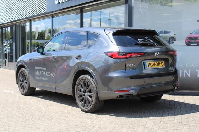 Mazda CX-60 2.5 e-SkyActiv PHEV Homura Business Edition Demovoordeel ¤ 8.100,-, Keyblocker & klasse 3 alarm CS Pack, DA Pack, Leder, 360 Camera, Bose, Adap Cruise, LMV 20 Inch
