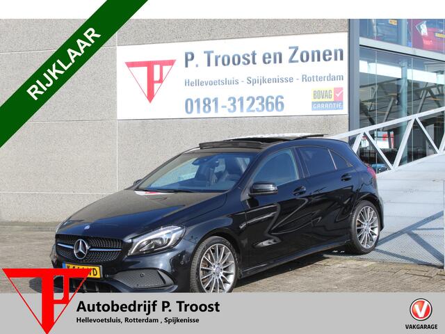 Mercedes-Benz A-KLASSE 250 AMG Automaat/Panoramadak/Navigatie/Cruise control/Apple Carplay/Parkeersensoren/Lederen bekleding/Parkeersoren rondom/Stoelverwarming/Inklapbare spiegels/Keyless/Led koplampen