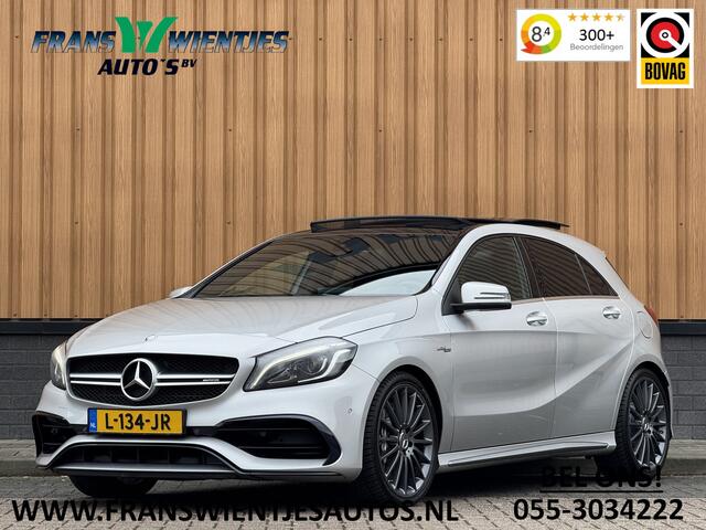 Mercedes-Benz A-KLASSE AMG 45 4MATIC | Cruise Control | Panoramadak | Achteruitrijcamera | Stoelverwarming | Parkeersensoren | Navigatie | Stop&Go |