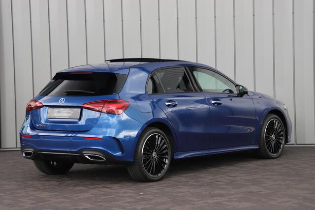 Mercedes-Benz A-KLASSE 250e AMG Aut8 | 218PK | Pano | Head-up | Burmester | Memory | Sfeerverlichting | Multibeam | ACC | Stuurwielverwarming | Trekhaak | 2024.
