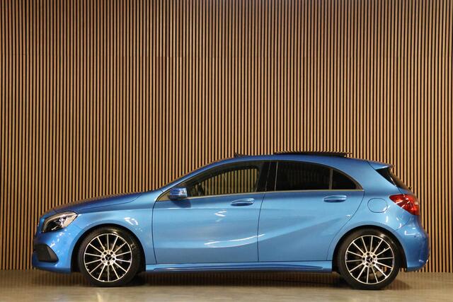 Mercedes-Benz A-KLASSE 180 AMG | Panoramadak | CarPlay | Camera | Dodehoekdetectie | Stoelverwarming | PDC V+A | Alcantara/Lederen bekleding | LED Koplampen | Command Online | Dealer onderhouden | Nieuwe APK