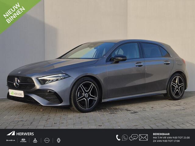 Mercedes-Benz A-KLASSE 200 AMG Line Automaat / Trekgewicht 1600 Kg / Stoelverwarming / Achteruitrijcamera / Navigatie / Keyless Entry/Start / Adaptief CC / Climate control / Parkeersensoren voor en achter /
