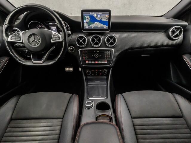Mercedes-Benz A-KLASSE 180 AMG Sport Automaat (GROOT NAVI, LEDER/ALCANTARA, DIAMOND GRILL, STOELVERWARMING, SPORTSTOELEN, PARKEERSENSOREN, NIEUWE APK, NIEUWSTAAT)