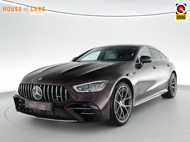 Mercedes-Benz AMG-GT 4-Door Coupé 43AMG 367pk 4MATIC+ Premium Plus |dealer odnerhouden|manufaktur|panoramadak|Burmester|head-up display|massage|memory|Stoelverwarming & verkoeling|360°-camera|Apple Carplay|sfeerverlichting|carbon interieur|