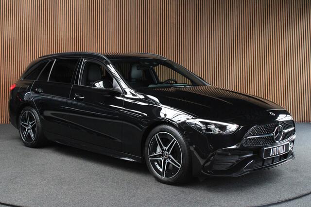Mercedes-Benz C-KLASSE Estate 180 AMG Line Navi Leer Camera Nightpack PTS Ambient Elekt. achterklep Trekhaak elektr. PTS LM velgen BTW auto!