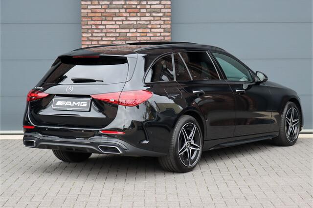 Mercedes-Benz C-KLASSE Estate 300 e AMG Line Aut9 | Distronic | Trekhaak | Panoramadak | Verwarmd Stuurwiel | Keyless Go | Surround Camera | High Perf. LED |