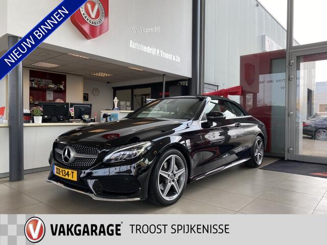 Mercedes-Benz C-KLASSE Cabrio 180 Premium,AMG Line,Automaat,Navigatie,Climate&Cruisecontrol,Leder&Stoelverwaming,Elektrisch Windscherm&Nekverwarming,Spraakbediening,V&A Sensoren,18 Inch Lmv,
