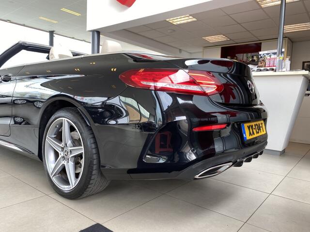 Mercedes-Benz C-KLASSE Cabrio 180 Premium,AMG Line,Automaat,Navigatie,Climate&Cruisecontrol,Leder&Stoelverwaming,Elektrisch Windscherm&Nekverwarming,Spraakbediening,V&A Sensoren,18 Inch Lmv,