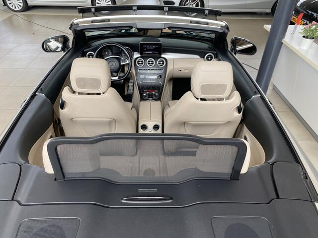Mercedes-Benz C-KLASSE Cabrio 180 Premium,AMG Line,Automaat,Navigatie,Climate&Cruisecontrol,Leder&Stoelverwaming,Elektrisch Windscherm&Nekverwarming,Spraakbediening,V&A Sensoren,18 Inch Lmv,