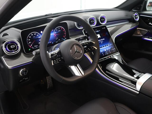 Mercedes-Benz C-KLASSE 180 Business Solution AMG | Premium Plus | Trekhaak | Panoramadak | Nightpakket | Memory | 18-Inch | Sfeerverlichting