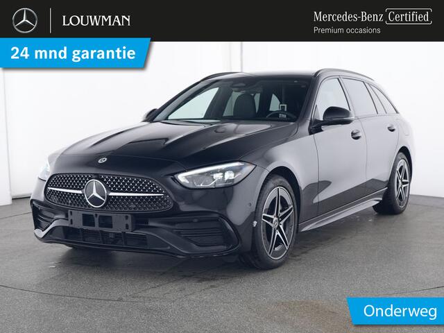 Mercedes-Benz C-KLASSE Estate 300 e AMG Plug-In Hybride | AMG Line Advanced Plus | Night Pakket | Panorama Schuif-Kanteldak | Distronic | Stuur en Stoelverwarming | Inclusief 24 maanden MB Certified garantie voor Europa.