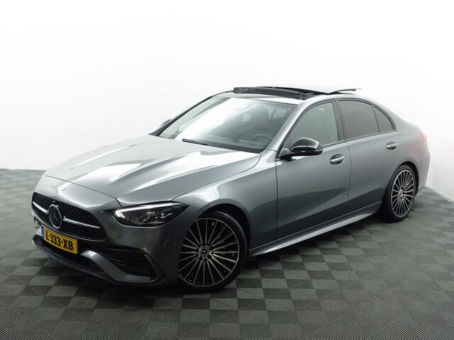 Mercedes-Benz C-KLASSE 200 AMG Night Edition Aut- Panodak, Burmester, Sfeerverlichting, Xenon Led, Stuur/Stoelverwarming, Lane Assist