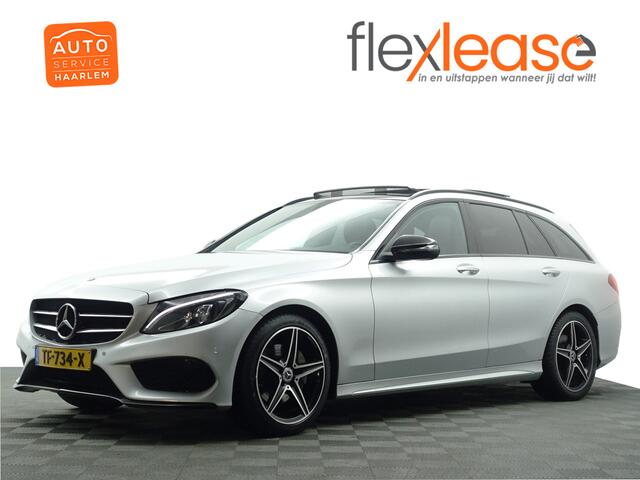 Mercedes-Benz C-KLASSE Estate 180 AMG Night Edition Aut- Panodak, Xenon Led, Sfeerverlichting, Burmester, Stoelverwarming, Keyless