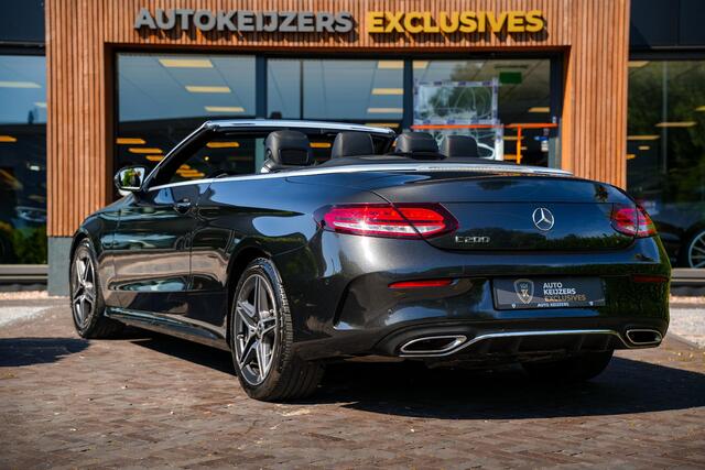 Mercedes-Benz C-KLASSE Cabrio 200 AMG Line Airscarf Burmester Multibeam LED Stoelverw. Navigatie 18''LM