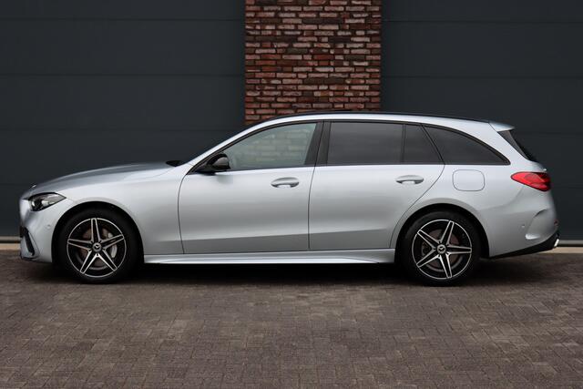 Mercedes-Benz C-KLASSE Estate 300 e AMG Line Aut9 | Panoramadak | Trekhaak | Leder | Camera | Sfeerverlichting | Dodehoekassistent | Stoelverwarming | Advanced Sound System | High Perf. LED |