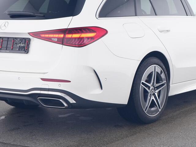 Mercedes-Benz C-KLASSE Estate 300 e AMG Plug-In Hybride AMG Line | Trekhaak | Panorama Schuif-Kanteldak | Distronic | Stuur en Stoelverwarming. Inclusief 48 maanden MB Certified garantie voor Europa.