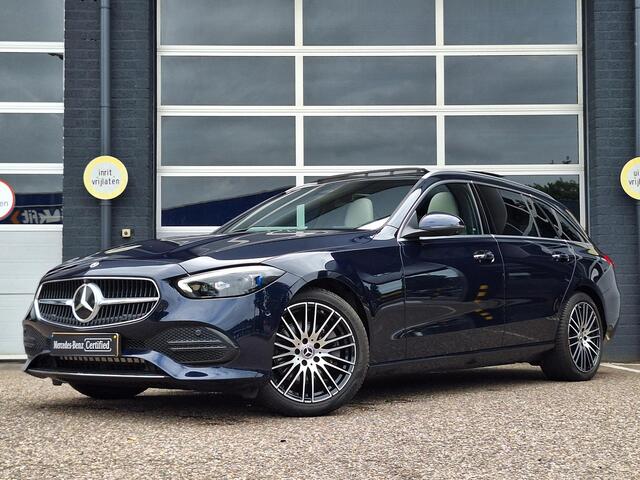 Mercedes-Benz C-KLASSE Estate 200 | Beige leder | Panoramadak | Trekhaak | Memorystoelen Verwarmd | 360° Camera | Sfeerverlichting