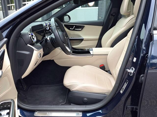 Mercedes-Benz C-KLASSE Estate 200 | Beige leder | Panoramadak | Trekhaak | Memorystoelen Verwarmd | 360° Camera | Sfeerverlichting