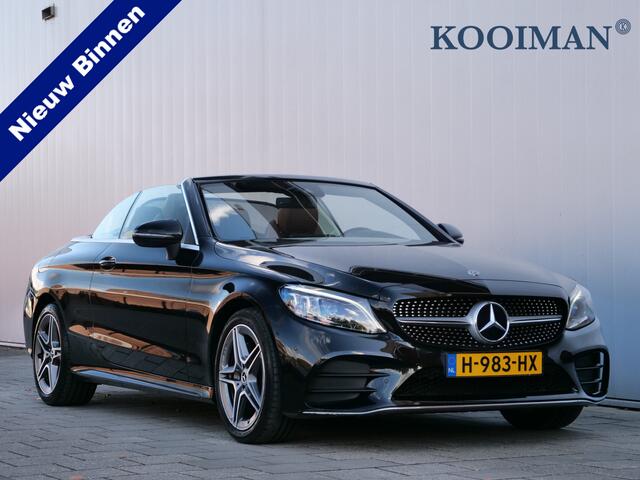 Mercedes-Benz C-KLASSE Cabrio 180 157pk AMG Line Premium Plus Automaat Apple Carplay / Leder / Camera / Windscherm
