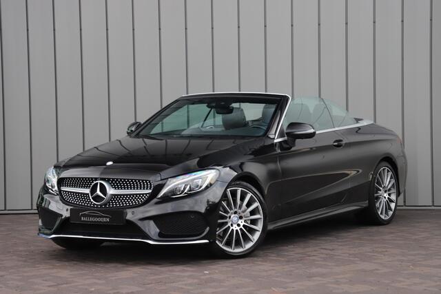 Mercedes-Benz C-KLASSE Cabrio 200 AMG Aut9 | 184PK | Memory | Burmester | Carbon | Sfeerverlichting | Air-scarf | ILS | 360 Camera | Stoelverwarming | 2016.