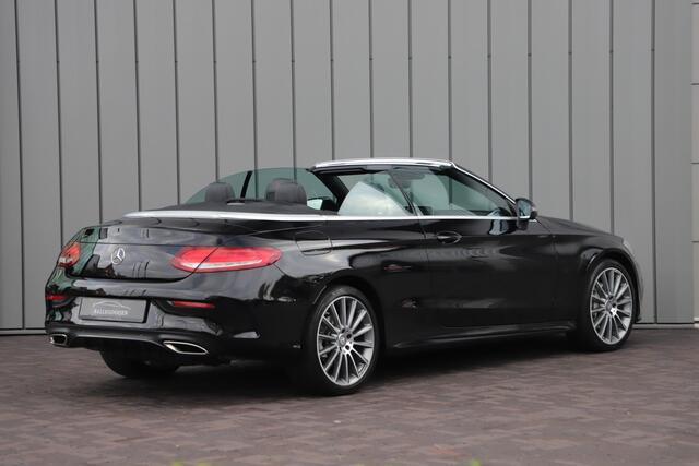 Mercedes-Benz C-KLASSE Cabrio 200 AMG Aut9 | 184PK | Memory | Burmester | Carbon | Sfeerverlichting | Air-scarf | ILS | 360 Camera | Stoelverwarming | 2016.