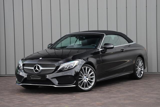 Mercedes-Benz C-KLASSE Cabrio 200 AMG Aut9 | 184PK | Memory | Burmester | Carbon | Sfeerverlichting | Air-scarf | ILS | 360 Camera | Stoelverwarming | 2016.