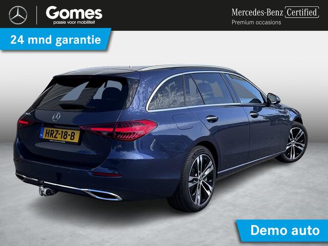 Mercedes-Benz C-KLASSE Estate 300 e Luxury Line | Leder Beige | Panoramadak | Winter Pakket | Trekhaak | DIGITAL LIGHT | DISTRONIC Afstandsassistent | 360° Camera | Stuurverwarming | Apple CarPlay | Android Auto | Elektrisch Verstelbare Stoelen + Memory