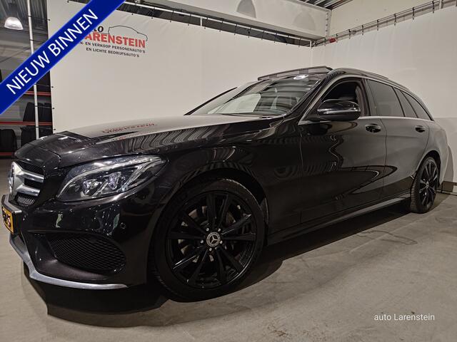 Mercedes-Benz C-KLASSE Estate 200 184pk AMG Sport Edition+ 4-Matic / Burmester / Pano.dak / Leer / Elektr.A.Klep / Navi / Night-pack / Trekhaak elektr. af fabriek