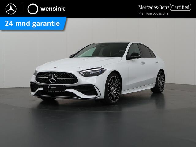 Mercedes-Benz C-KLASSE 180 Star Edition AMG LINE | Night pakket | Panorama schuifdak | 360 camera | Apple carplay | Dode Hoek | Memory stoelen | Digital Light | Antidiefstal pakket