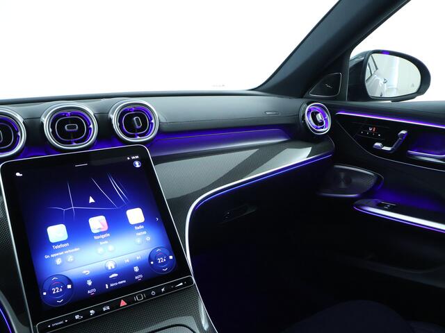 Mercedes-Benz C-KLASSE 300 e Business Solution AMG | Trekhaak | Panoramadak | Burmester Audio | Head Up | Dode Hoek Ass. | 360 gr Camera || Parkeerpakket met 360°-camera |