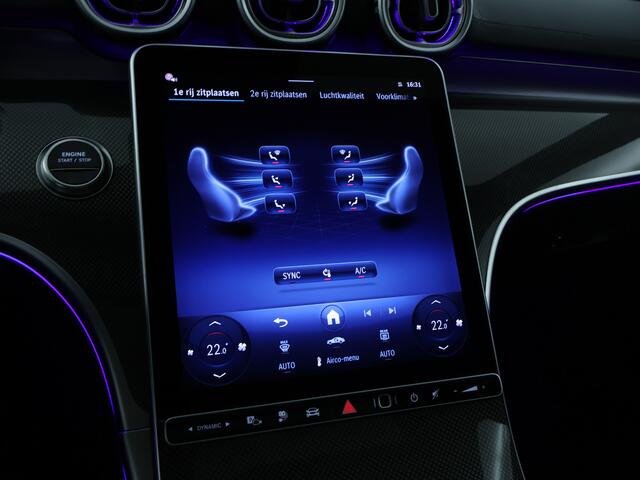 Mercedes-Benz C-KLASSE 300 e Business Solution AMG | Trekhaak | Panoramadak | Burmester Audio | Head Up | Dode Hoek Ass. | 360 gr Camera || Parkeerpakket met 360°-camera |