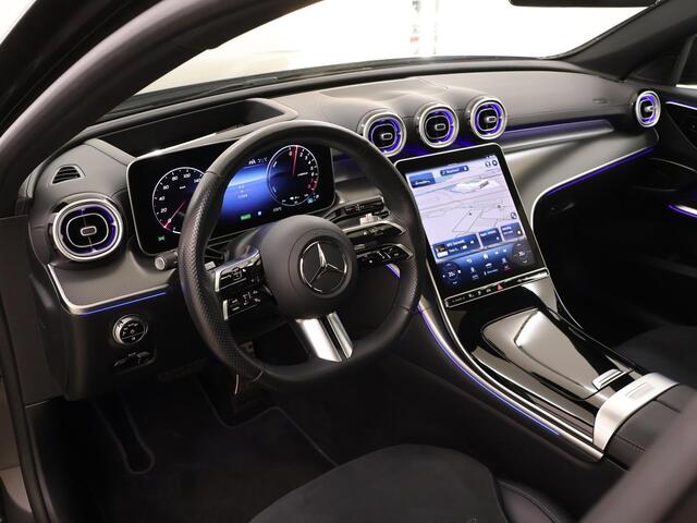 Mercedes-Benz C-KLASSE Estate 300 e AMG Line Limited | Burmester | Panoramadak | Trekhaak | Sfeerverlichting | Night pakket |