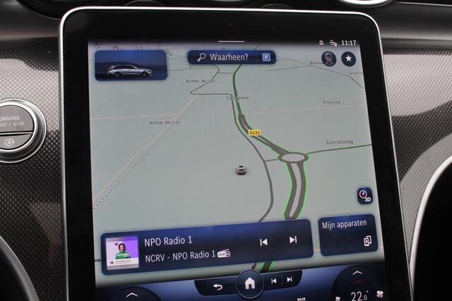 Mercedes-Benz C-KLASSE Estate 300 e AMG Line / Panoramadak / Camera / Ivoor Leder / LED / 18'' / CarPlay / DAB / Stoelverwarming / Cruise Control