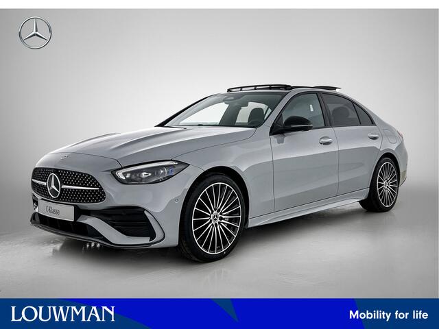 Mercedes-Benz C-KLASSE 300 e Business Solution AMG | Premium Plus pakket | Trekhaak | Nightpakket | Stoelventilatie voor | Sierdelen essenhout bruin | Nappaleder | Head-up display | 360°-camera | USB-pakket plus |