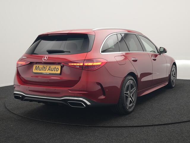 Mercedes-Benz C-KLASSE Estate 300 e AMG Line Plug In Hybrid 313pk Dealer O.H PHEV | Trekhaak af Fabriek | Adaptive Cruise | 360 Camera | Digital LED | Burmester Soundsystem | Alcantara Sportstoelen Verwarmd | Sfeerverlichting | Keyless |