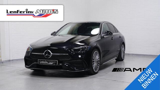 Mercedes-Benz C-KLASSE 180 AMG Line AMG-pakket ECC ACC DAB PDC v+a 1e eigenaar NAP apple-carplay digitale-cockpit camera verkeersborden herkenning 19"LMV stoelverwarming Full-map navi