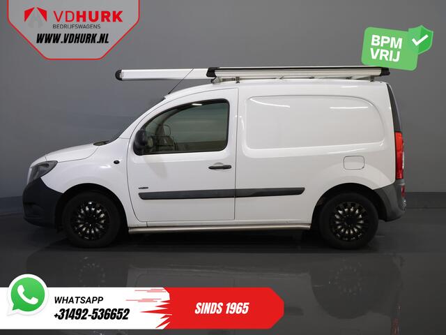 Mercedes-Benz CITAN 112 BENZINE MARGE Imperiaal/ Inrichting/ Sidebars/ Airco/ Trekhaak/ PDC