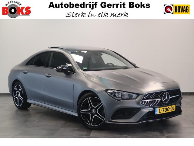 Mercedes-Benz CLA-KLASSE 180 AMG Business Solution Luxury Sfeer verlichting Panoramadak, Ambi light, Navigatie, 18LMV, Matte kleur 24 maanden garantie mogelijk (*vraag naar de voorwaarden)
