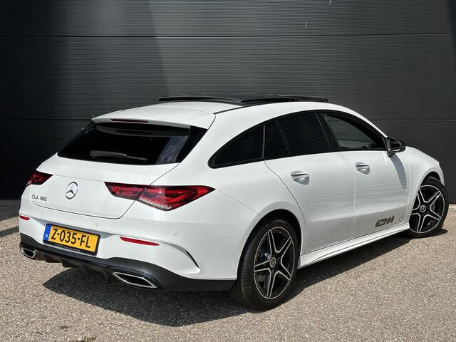 Mercedes-Benz CLA-KLASSE Shooting Brake 180 AMG Line | Nightpakket | Panoramadak | Achteruitrijcamera | Stoelverwarming | Dodehoekassistent | Sfeerverlichting