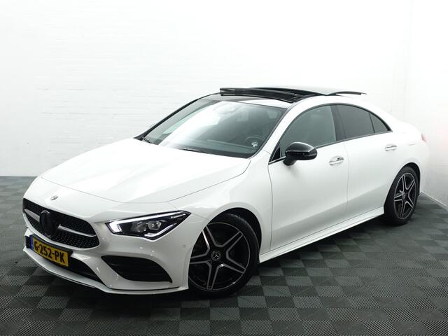 Mercedes-Benz CLA-KLASSE 180 AMG Night Edition Aut- Panoramadak, Sfeerverlichting, Camera, Xenon Led, Sport Leder