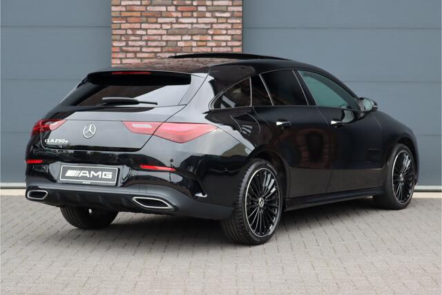 Mercedes-Benz CLA-KLASSE Shooting Brake 250 e AMG Line Aut8 | Facelift | Panoramadak | Distronic Pro | Verwarmd Stuurwiel | Widescreen | Keyless Go | Surround Camera | Multibeam LED |