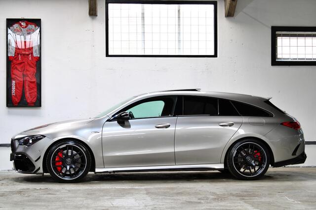 Mercedes-Benz CLA-KLASSE Shooting Brake AMG 45 S 4MATIC+ Premium Plus | Performance stoelen | Memory | Burmester | 360 Camera | Panoramadak |
