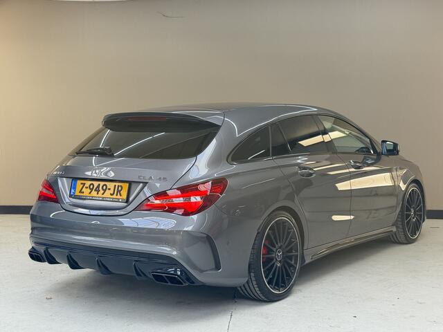 Mercedes-Benz CLA-KLASSE Shooting Brake AMG 45 4MATIC, 380Pk, 2016, Dealer onderhouden, Facelift, Memory stoelen, Sport onderstel, Sport uitlaat, Camera, Navigatie, Climate control, Cruise control, Stoelverwarming,