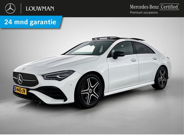 Mercedes-Benz CLA-KLASSE 180 AMG Line Panoramadak | 5 spaaks lichtmetalen velgen MBUX wide screen | Navigatie | Parking support met camera achter | Inclusief 24 maanden Mercedes-Benz Certified garantie voor Europa.