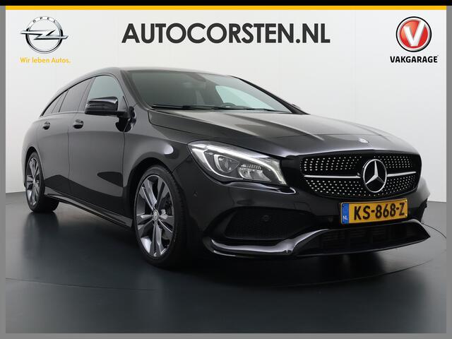 Mercedes-Benz CLA-KLASSE Shooting Brake 180 K AMG Sportst. Navi 18" Stuur+Stoel+ Leer / Alcantara Clima PDC High-Performance-LED Night Edition Plus Diamond-Grille Priv.Glas Led AMG Line + Style Actieve motorkap Zwarte-Hemel Camtronic UMTS Licht en zichtpakket Brake-Assist Park-Pi