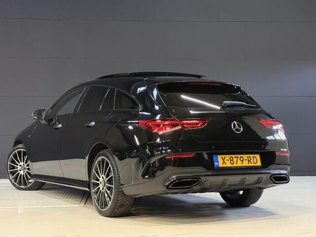 Mercedes-Benz CLA-KLASSE Shooting Brake 250 e AMG | Pano | Sfeerverlichting | Burmester | 360 Camera | Adaptive cruise | Elektr. stoelen + memory | Stoelverwarming | Full LED